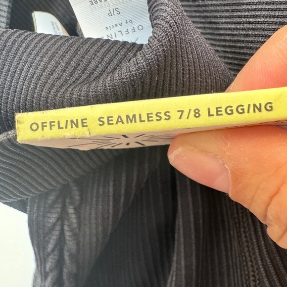 Aerie Offline Seamless 7/8 Leggings Grey - Picture 8 of 9